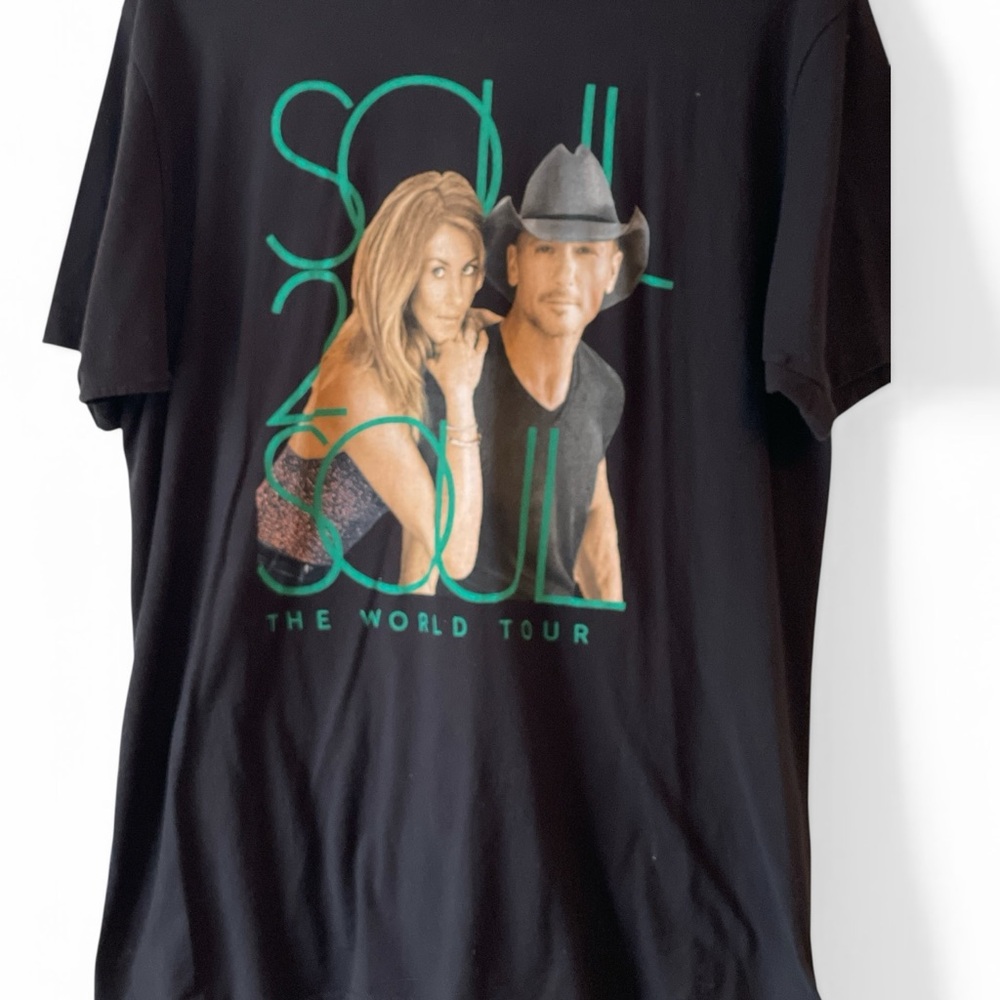 Tim McGraw & Faith Hill Soul2Soul 2017 World Tour T-Shirt Black  Concert Tee  L